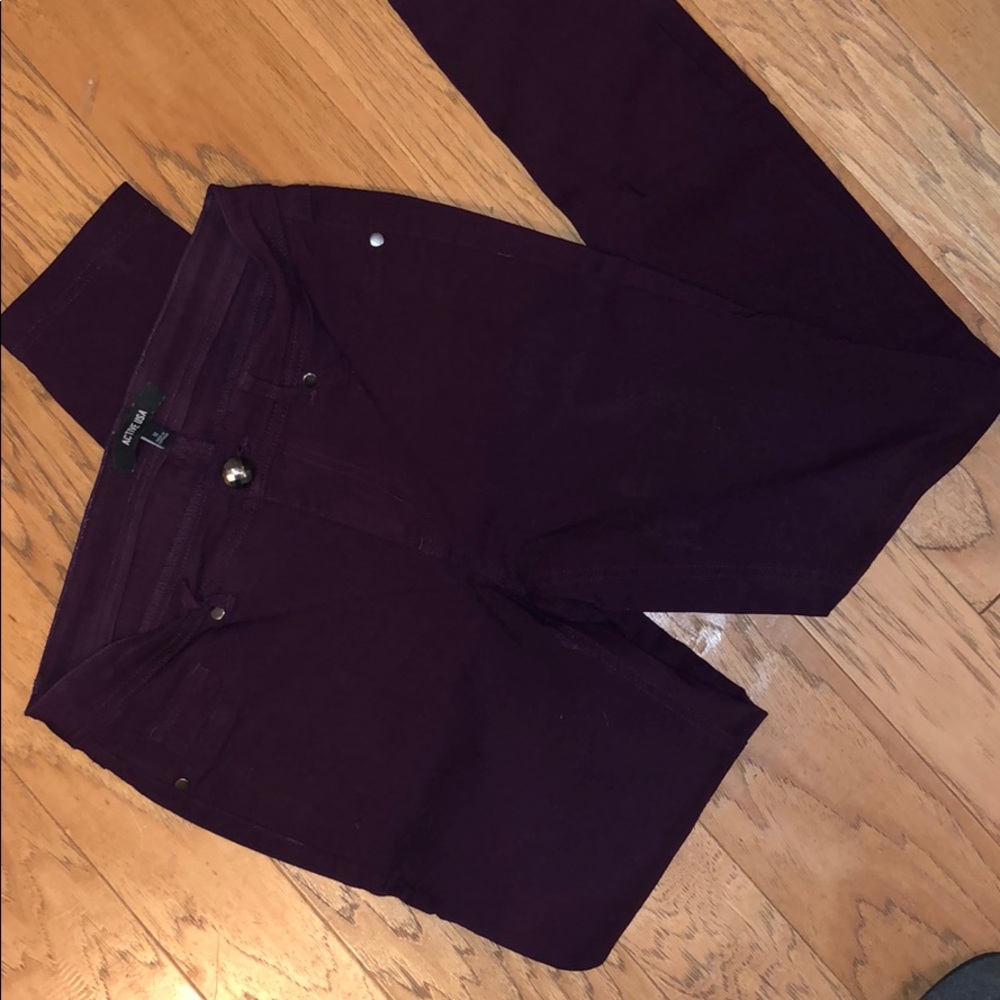 Deep plum jeggings size M